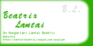 beatrix lantai business card